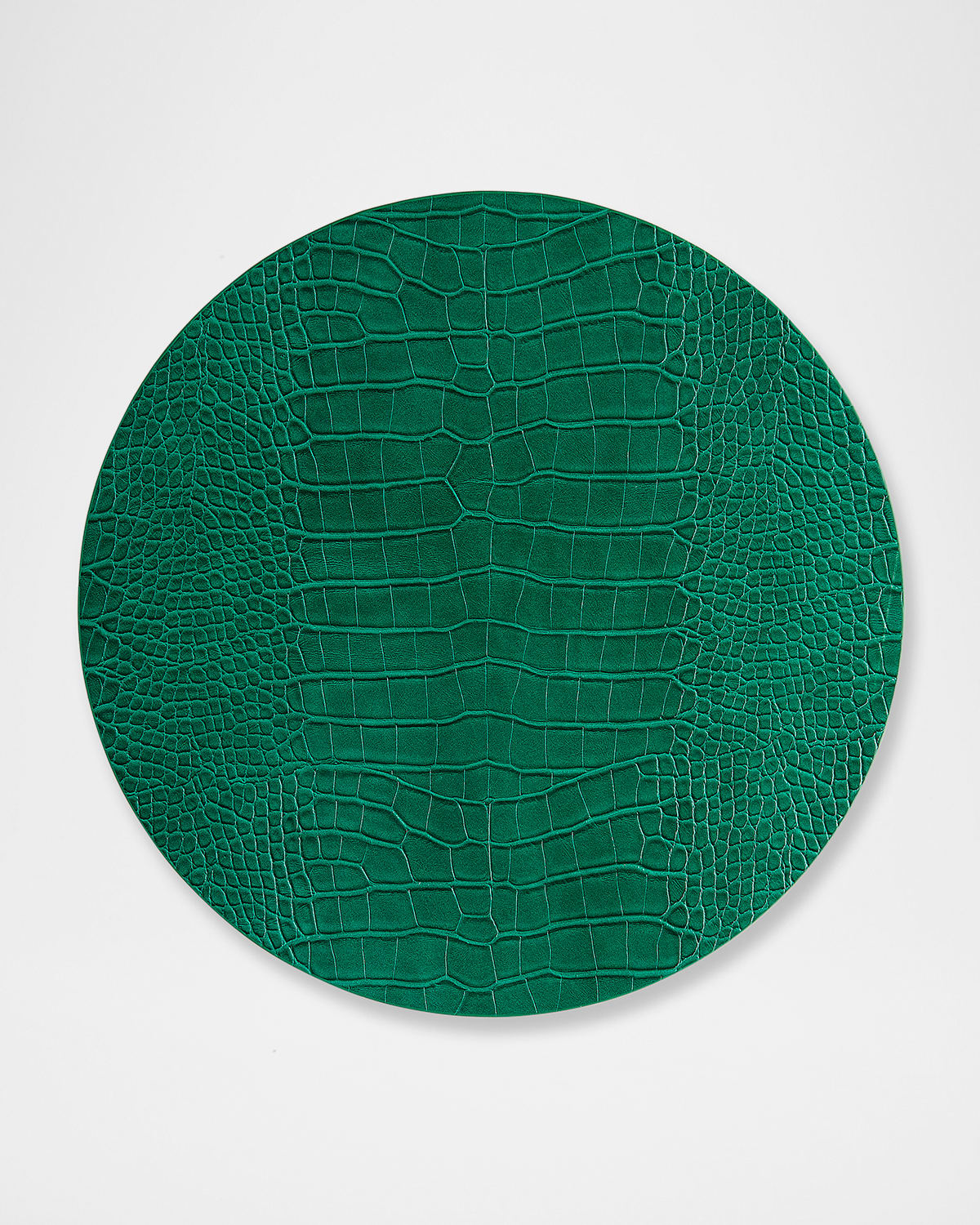 Kim Seybert Croco Placemat In Emerald