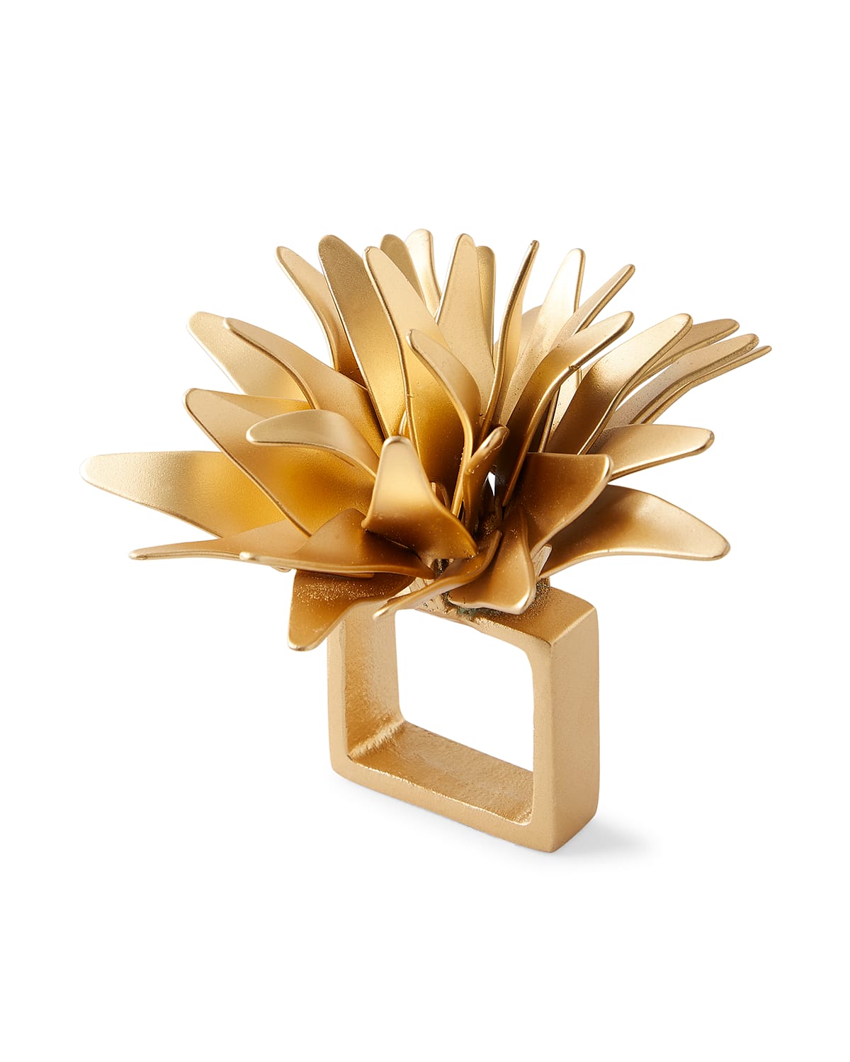Shop Kim Seybert Flores Napkin Ring In Gold