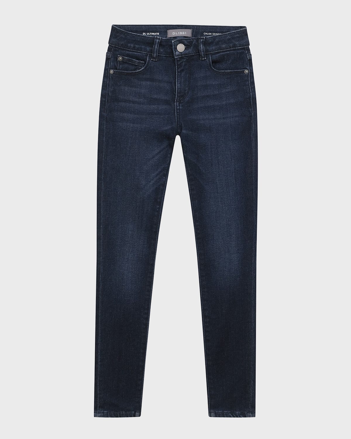 Shop Dl Premium Denim Girl's Chloe Skinny Jeans In Dark Indigo