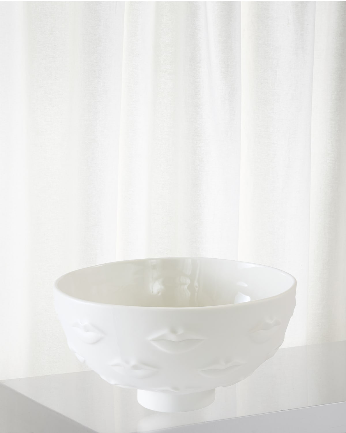 Jonathan Adler Gala Lips White Bowl In White