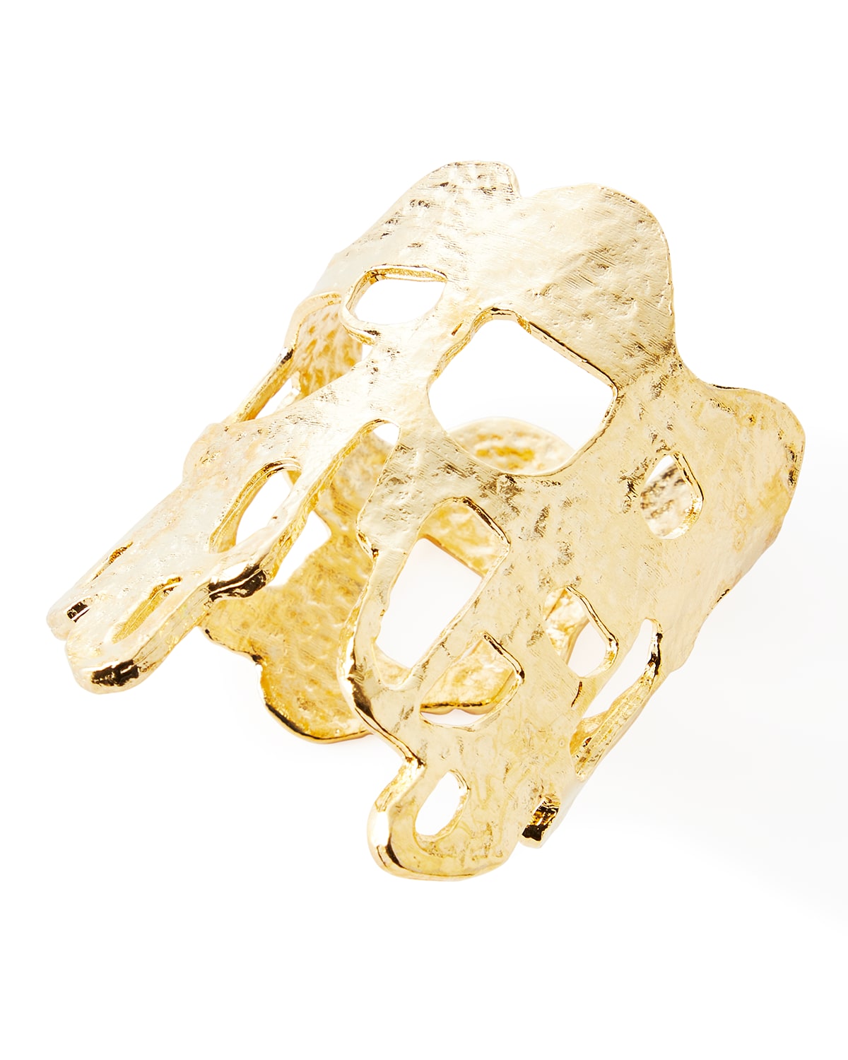 Nomi K 24k Gold-plated Wall Napkin Rings, Set Of 4 In Gold