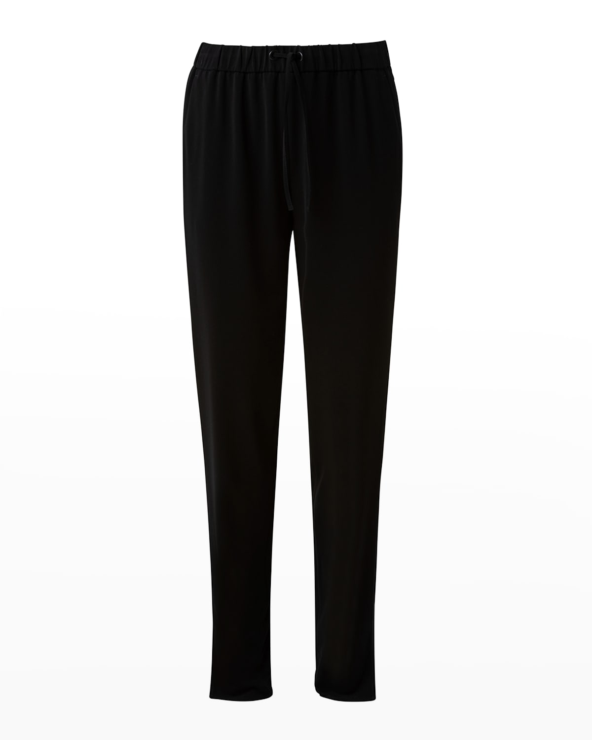 Mike Split-Hem Crepe Pull-On Pants