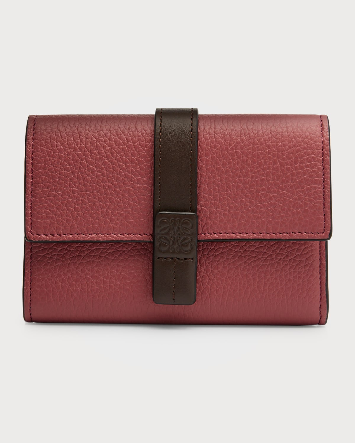 LOEWE SMALL TRIFOLD FLAP LEATHER WALLET