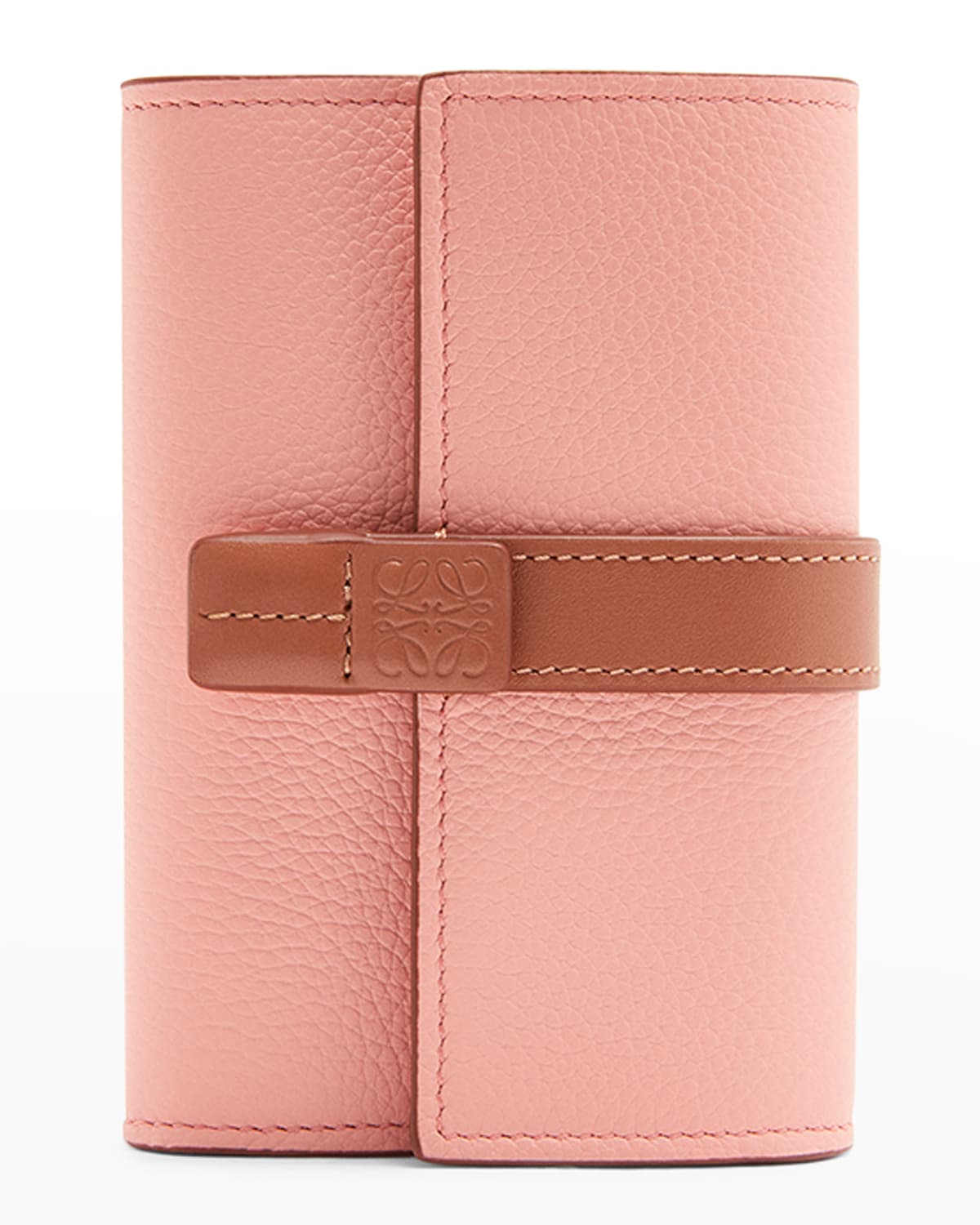 LOEWE ロエベ <新品>スモールバーティカルウォレット ブロッサム／タン バーティカル ウォレット スモール（スムースカーフ&グレインカーフ