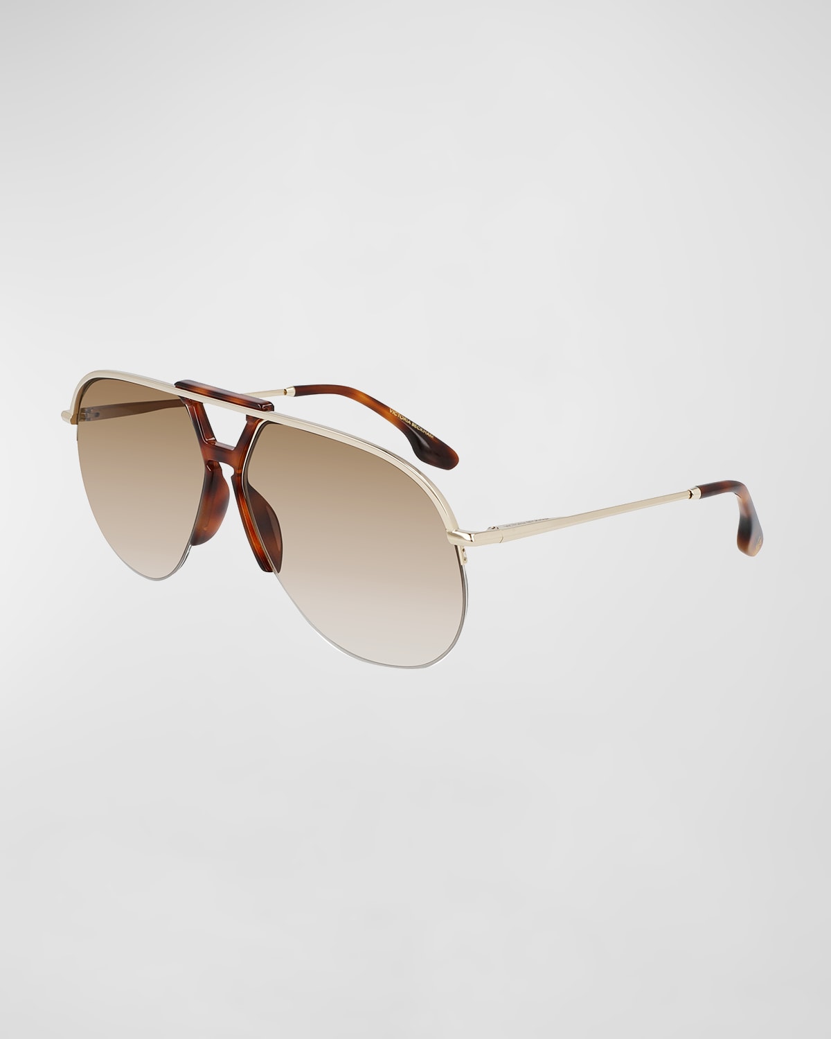 Victoria Beckham Classic 65mm Aviator Sunglasses In Brown ModeSens