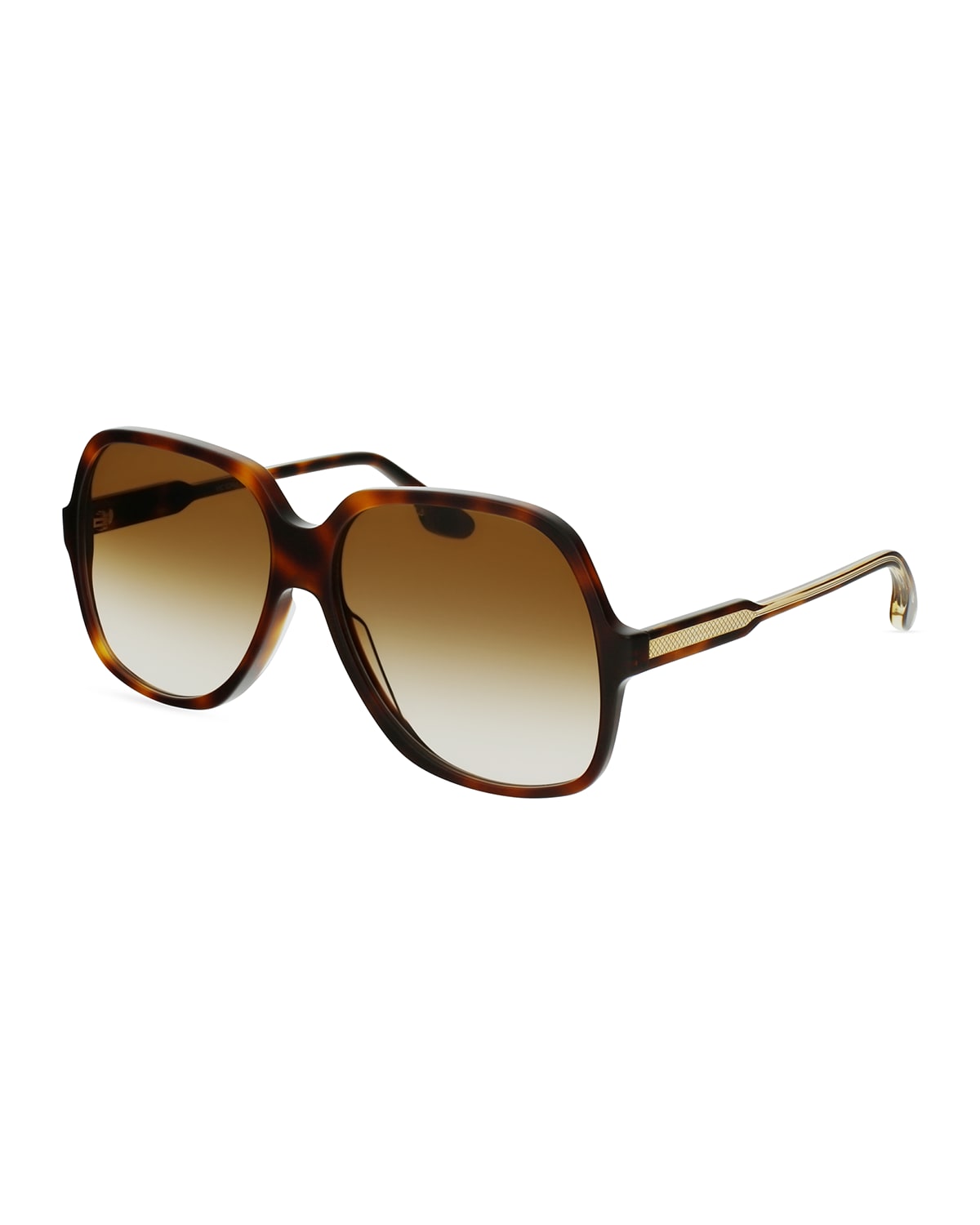 Victoria Beckham Guilloche Oversized Square Acetate Sunglasses | Smart ...