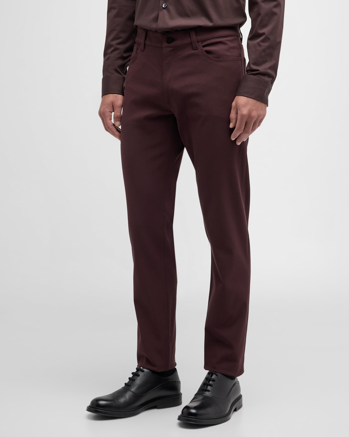Theory Raffi Neoteric Twill Slim Fit Pants In Malbec