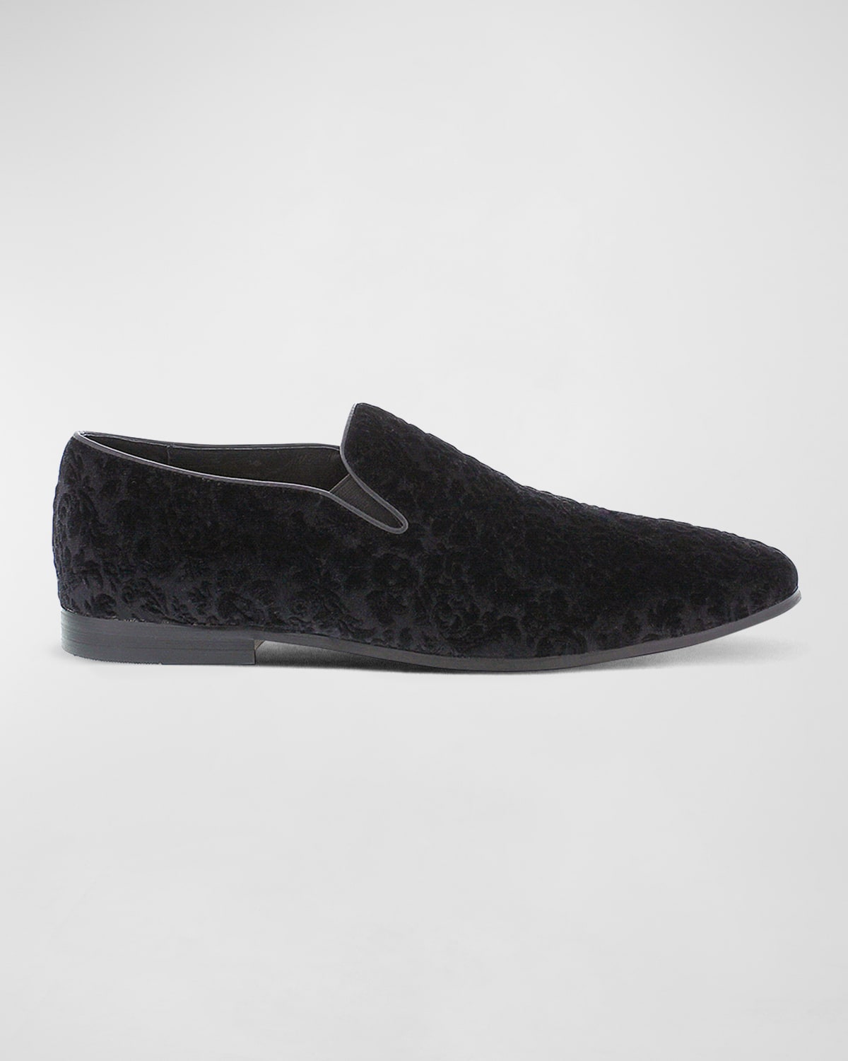 Men's Sonoma Floral Skull-Embossed Velvet Loafers