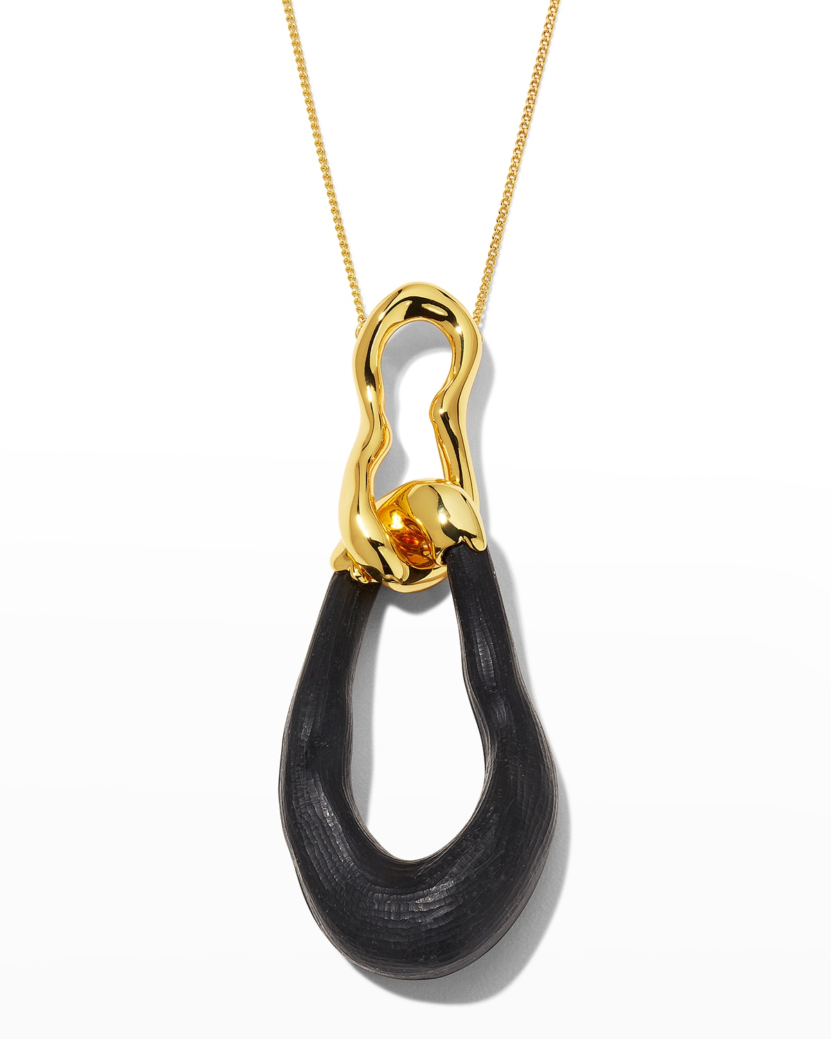 Alexis Bittar Gold Double Link Necklace
