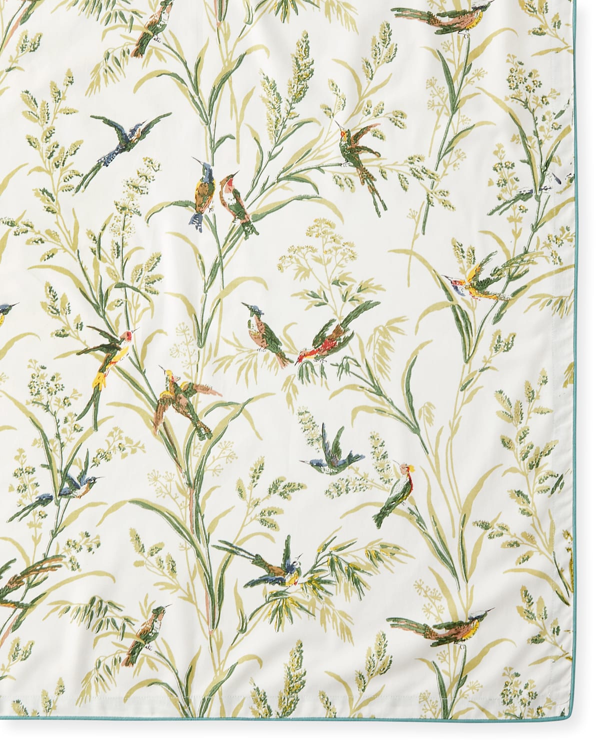 Shop Handprint Hummingbird Natural Tablecloth - 72" X 108" In Cream