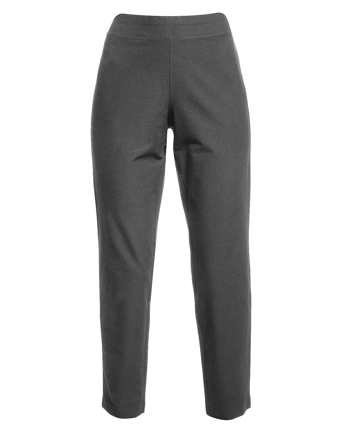 Graphite Stretch Crepe Slim Ankle Pant