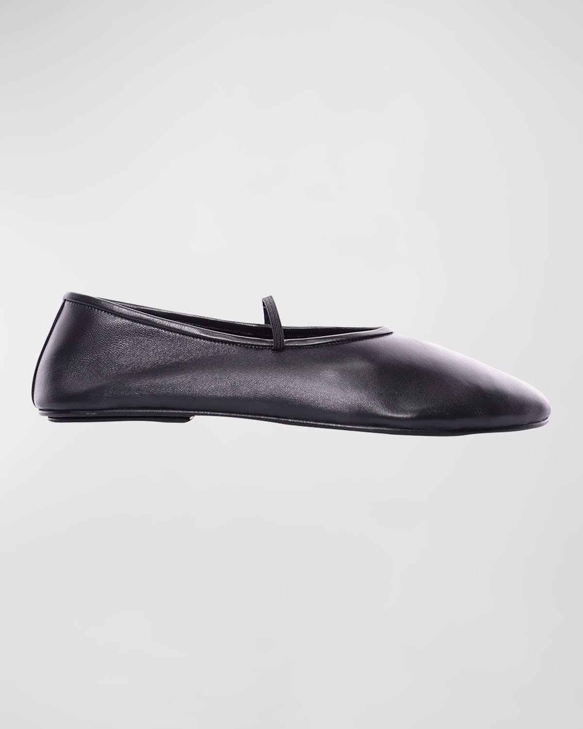The Row Black Elastic Ballerina Flats Smart Closet