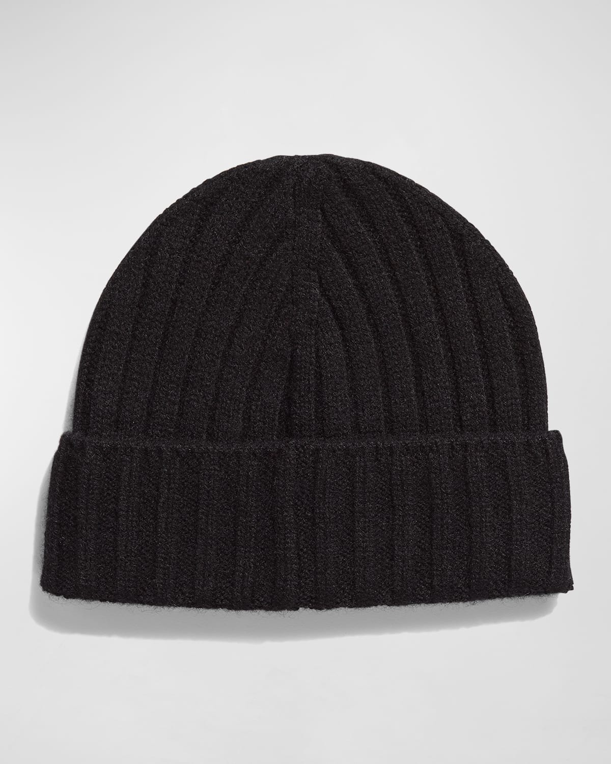 Neiman Marcus Men's Cashmere Beanie Hat In Black