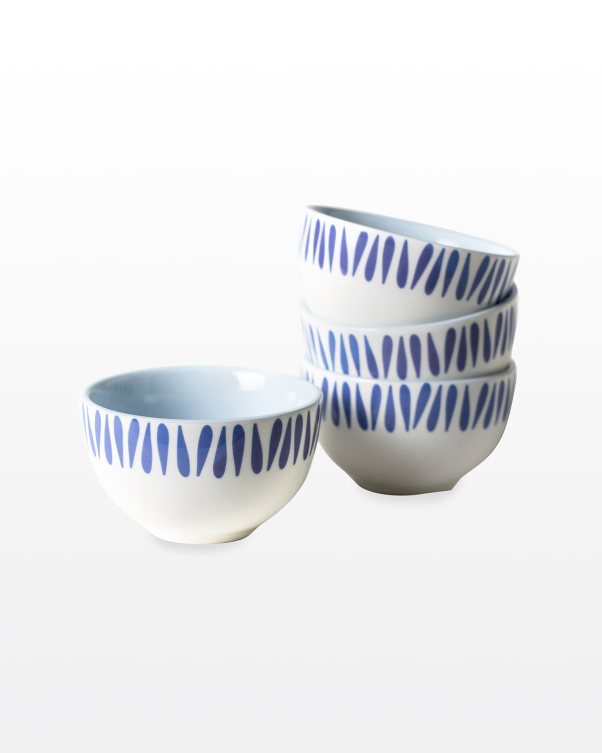 Shop Coton Colors Iris Blue Drop Small Bowls, Set Of 4