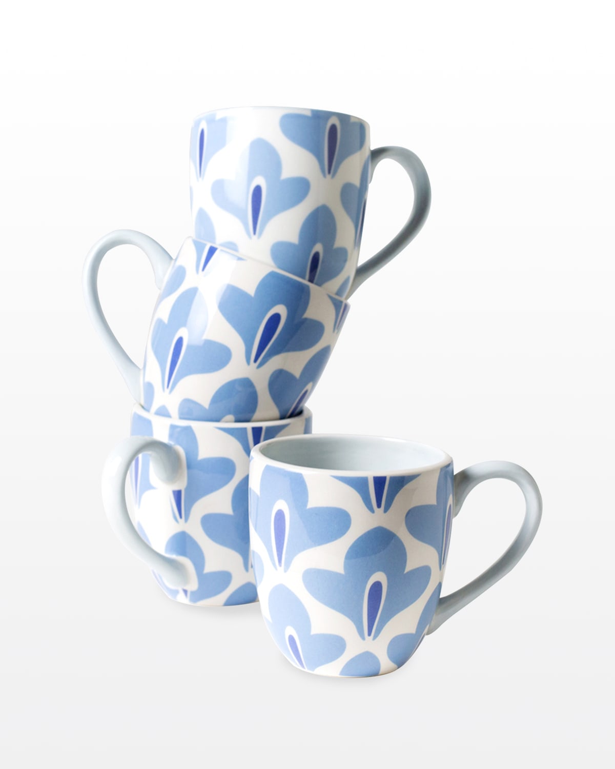 Shop Coton Colors Iris Blue Sprout Mug, Set Of 4