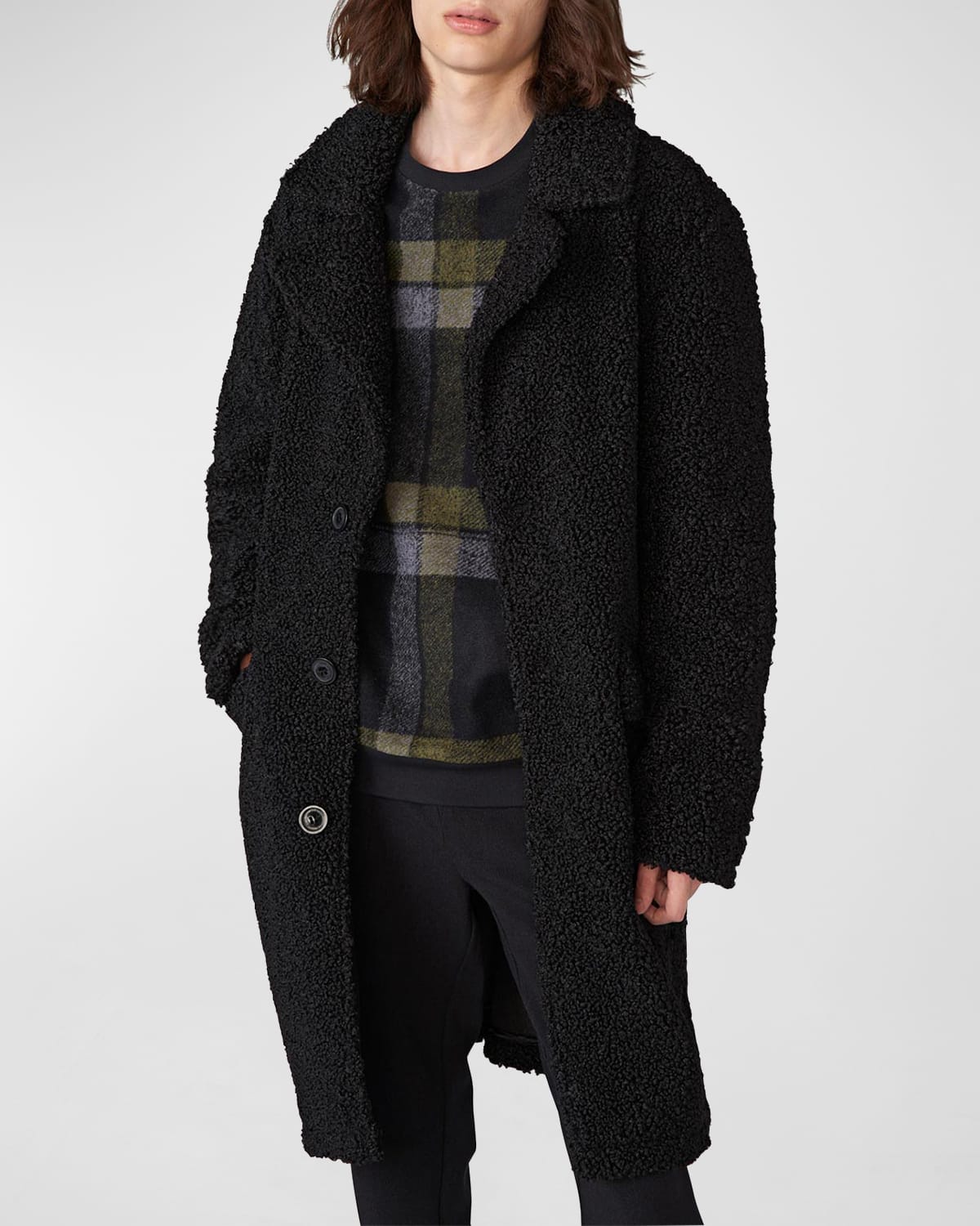 Karl lagerfeld paris water resistant sherpa coat new arrivals