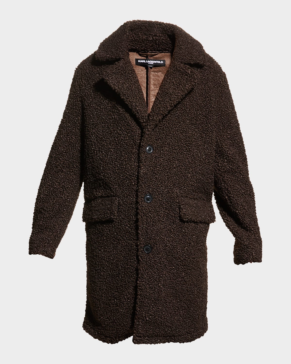 Karl lagerfeld paris water resistant sherpa coat clearance