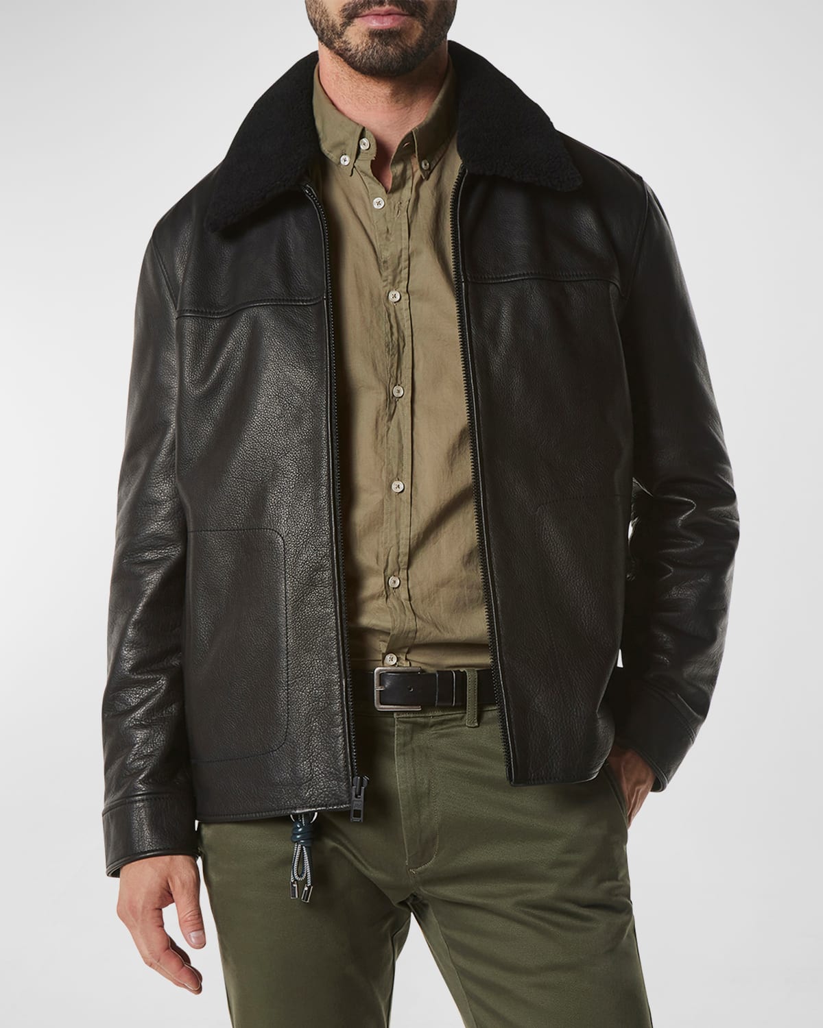 Andrew marc shearling coat sales