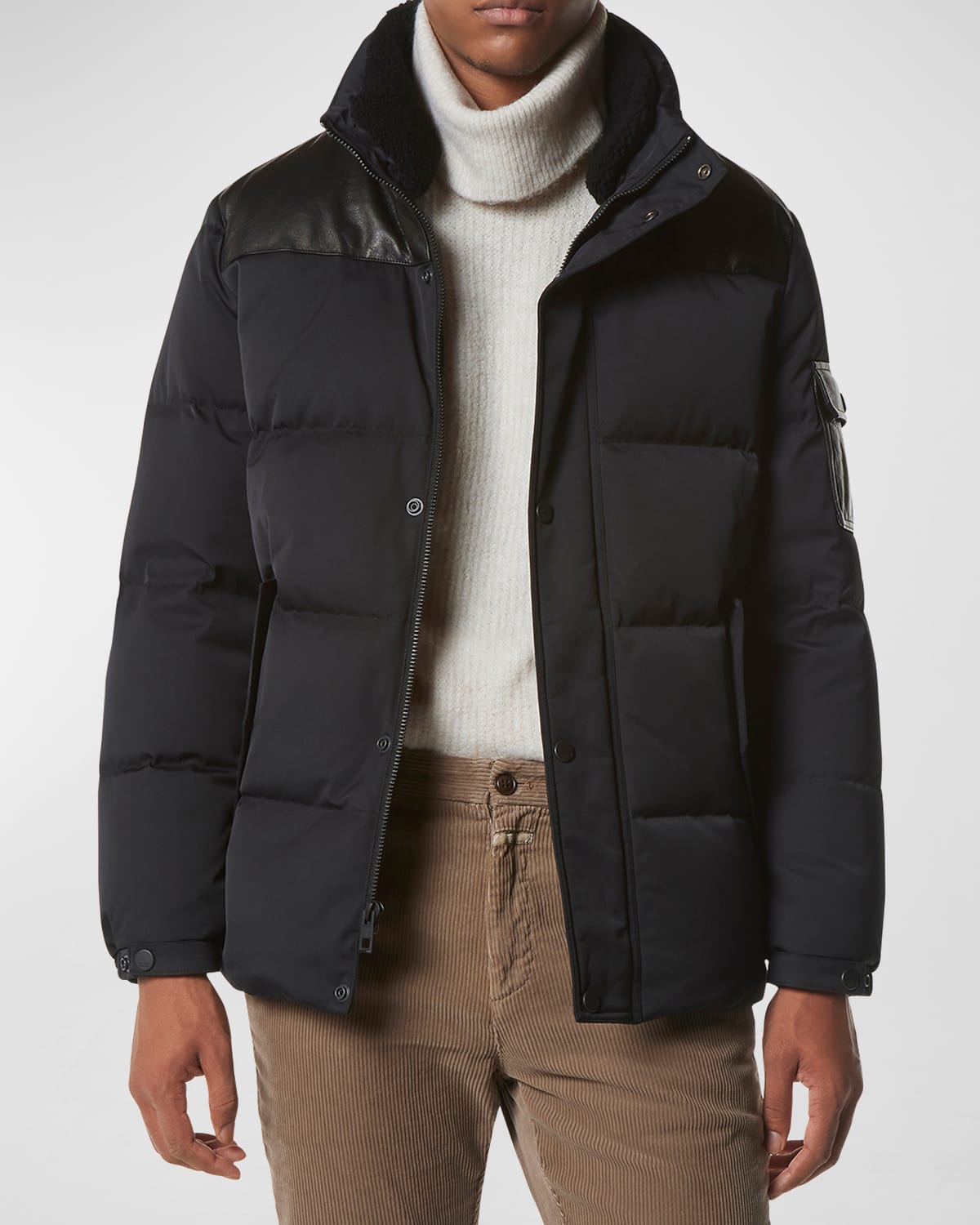Andrew marc huxley removable hood crinkle down jacket hot sale