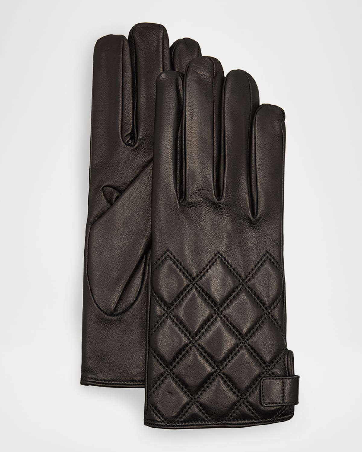 Guanti Giglio Fiorentino Men's Napa Snap Touchscreen Gloves In Brown