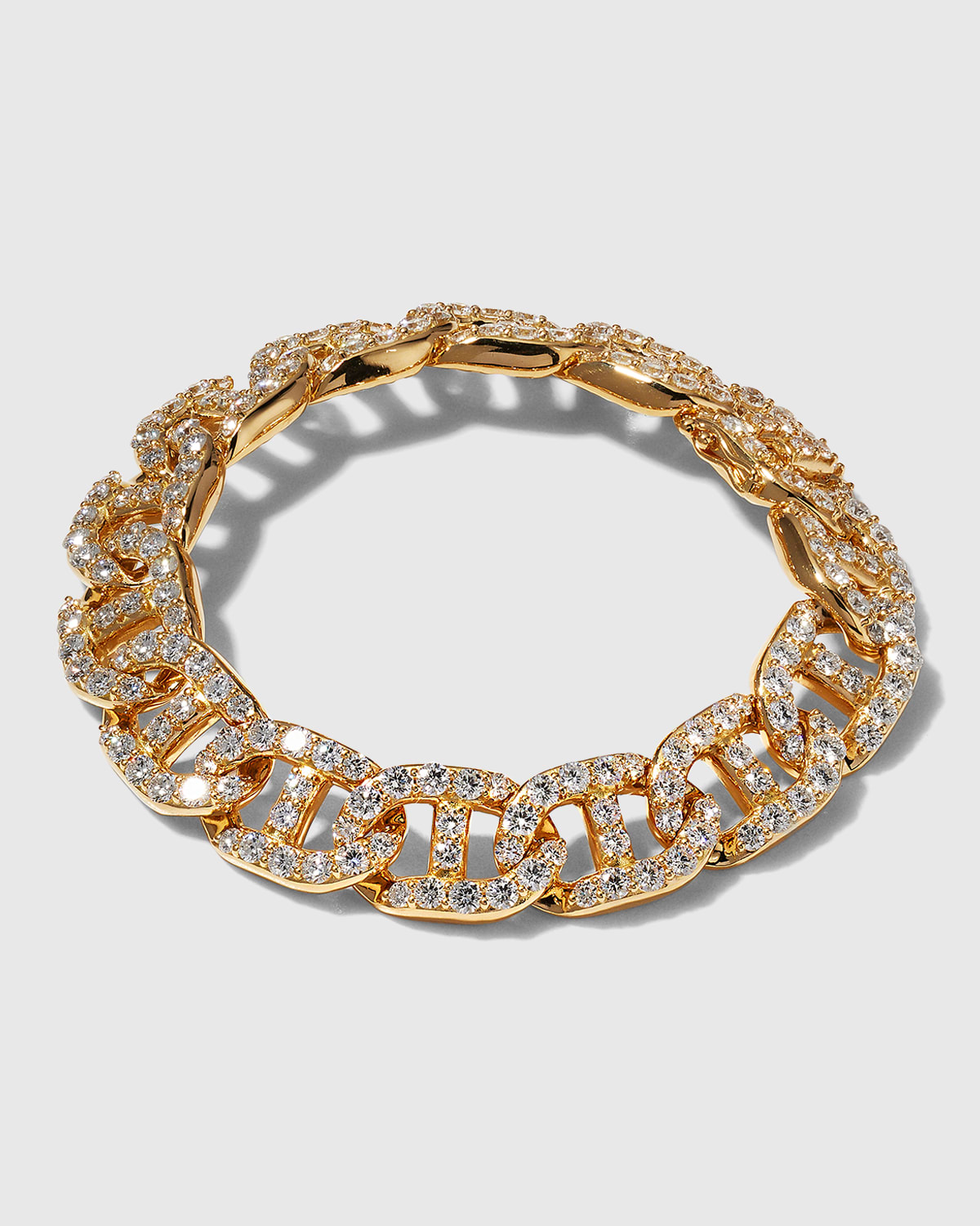 18k Gold Diamond Link Bracelet