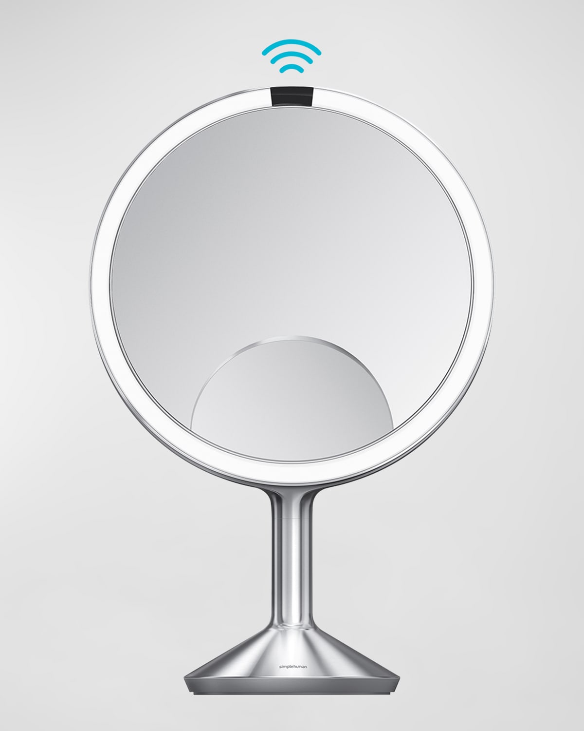 Shop Simplehuman Trio Max Sensor Makeup Mirror, Brushed In Brushed Silver