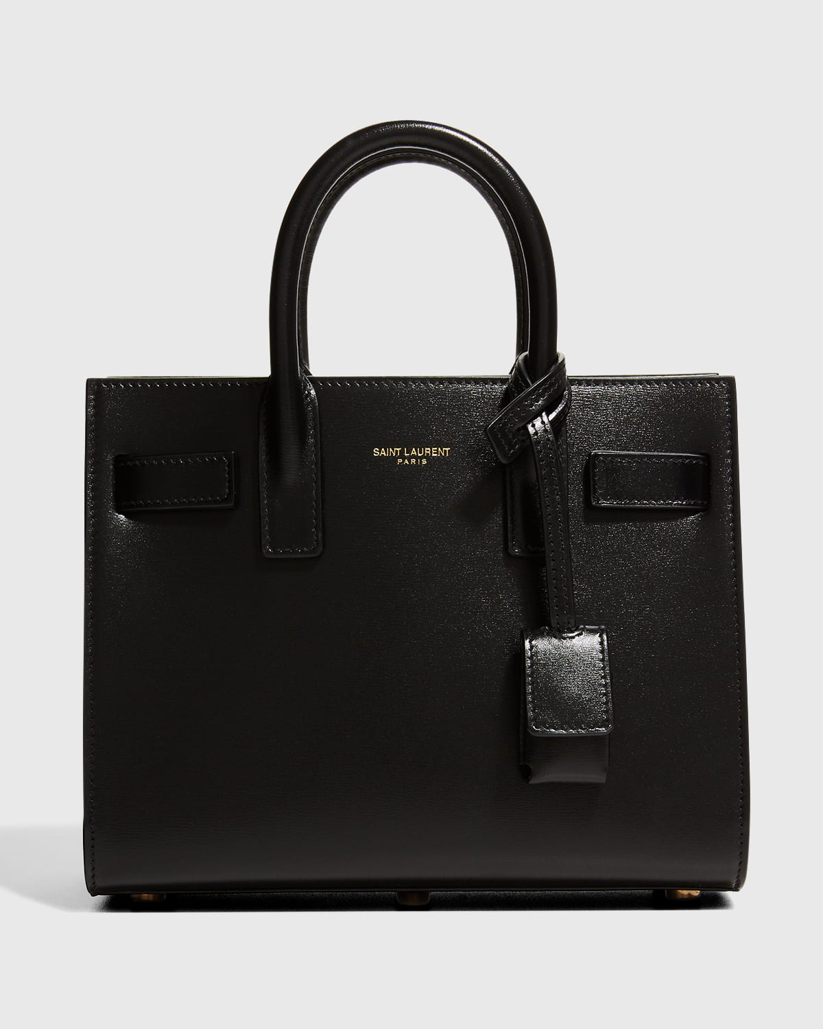 SAINT LAURENT SAC DE JOUR NANO TOP-HANDLE BAG IN SMOOTH LEATHER