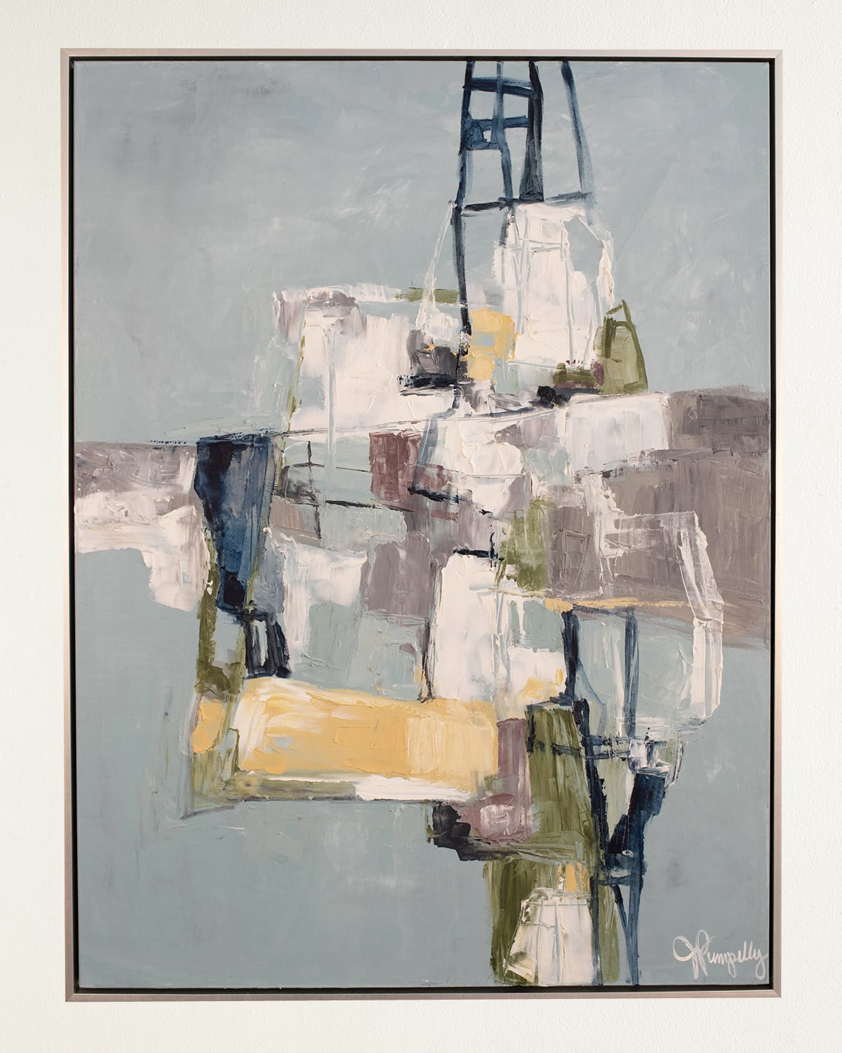 Jill Pumpelly Fine Art Off Balance Giclee In Multi