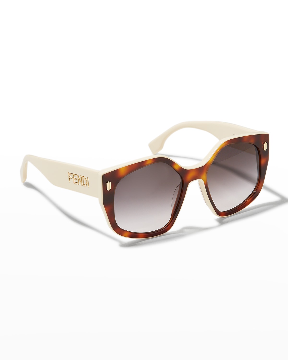 Fendi Geometric Square Acetate Sunglasses Smart Closet