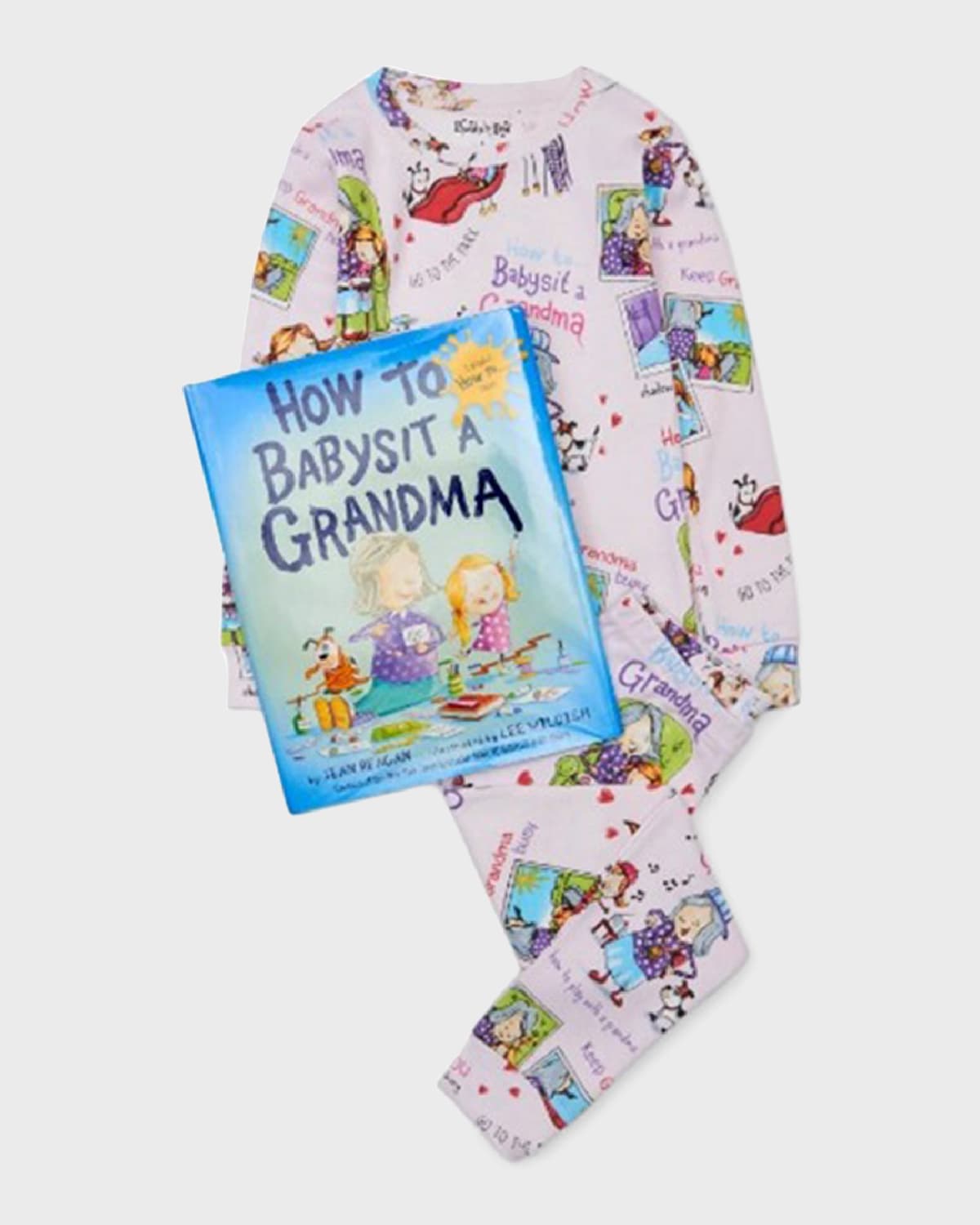 Kid's How to Babysit A Grandma Pajama Book Set, Size 2-6