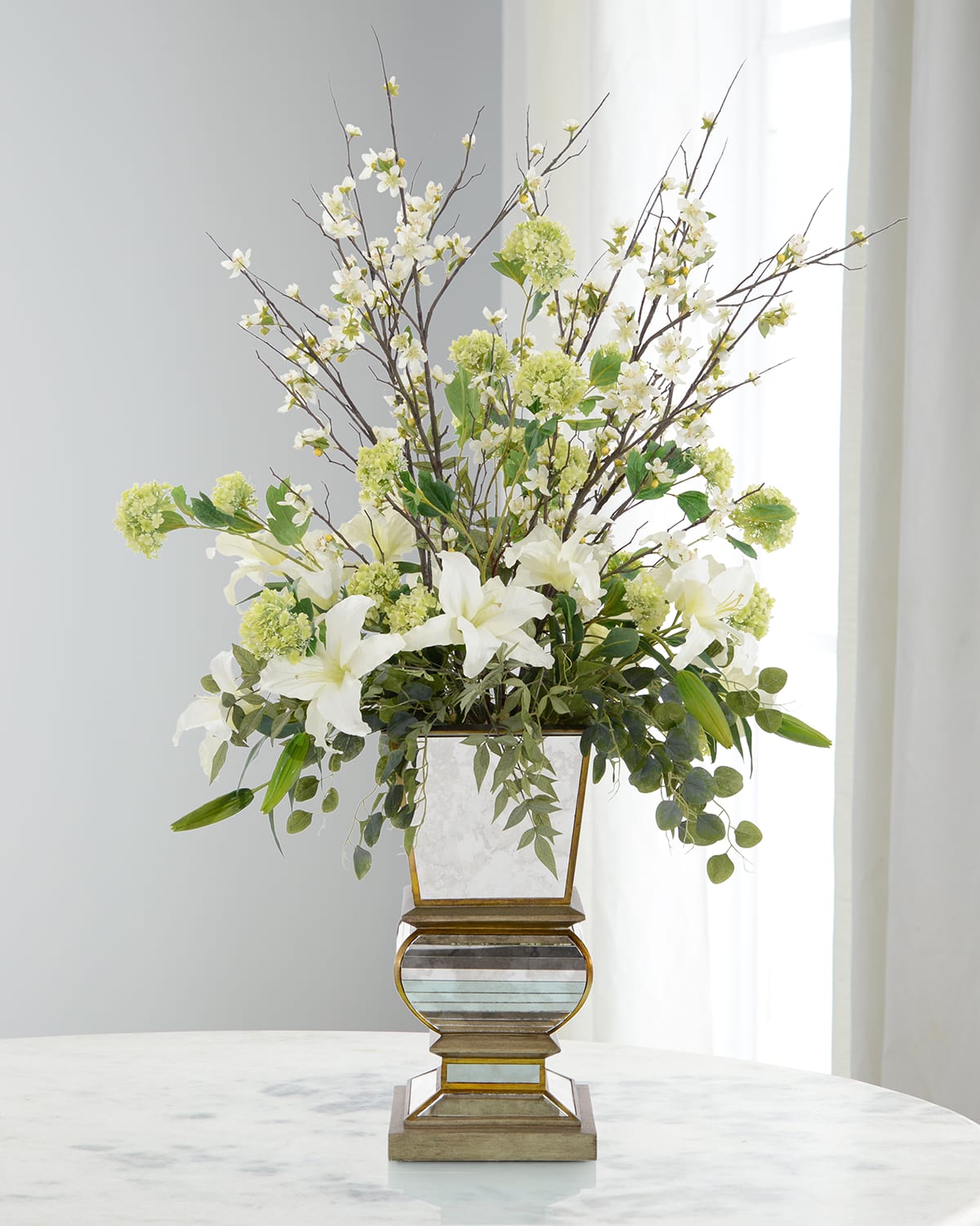 Shop John-richard Collection Elegant White Faux-floral Arrangement
