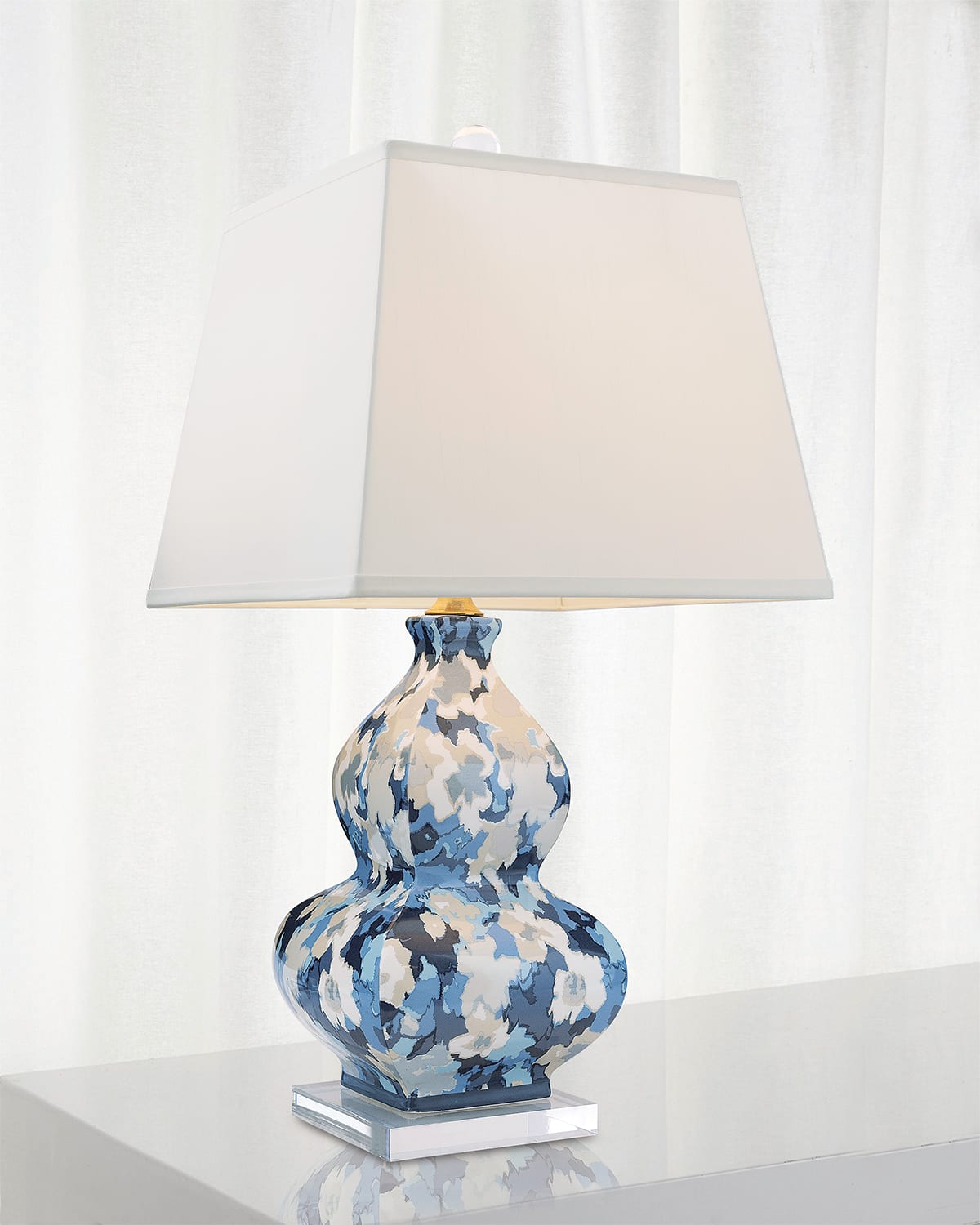 Port 68 Rousham Blue Lamp In Blue