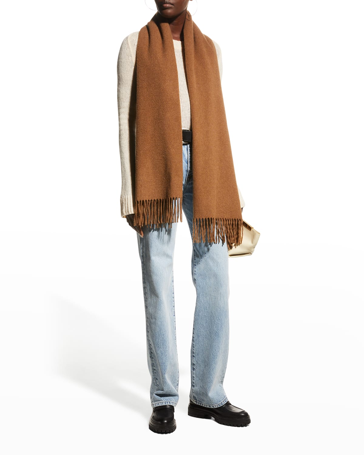 Rag & Bone Addison Recycled Wool Scarf In Navy