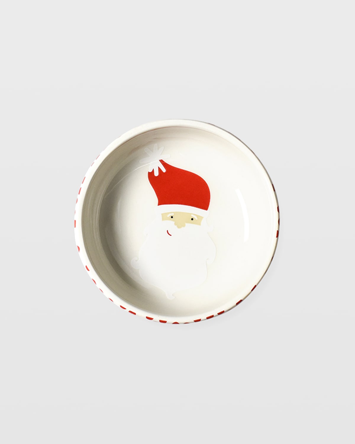 Vintage Santa Round Dipping Bowls, Set Of 4