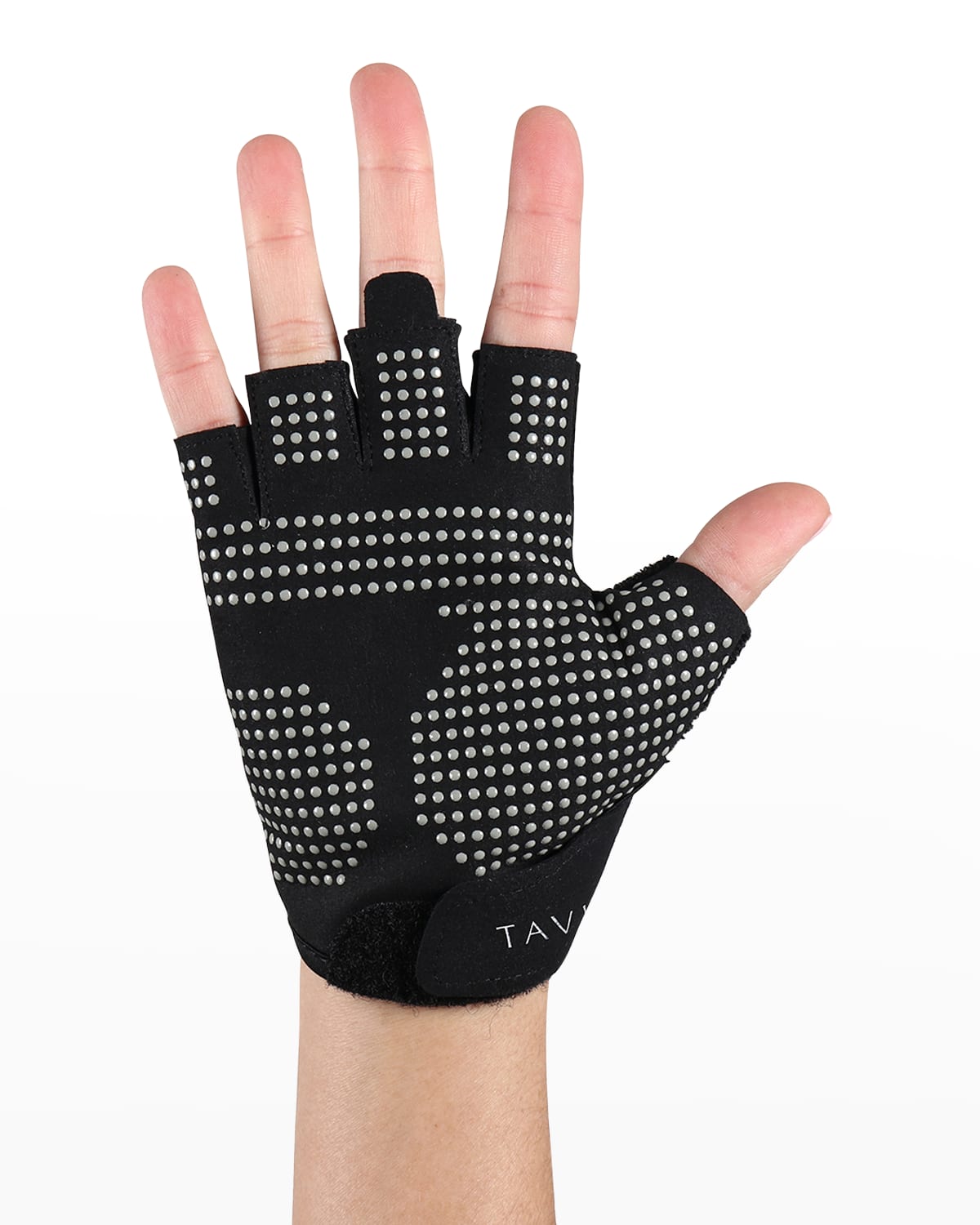 Tavi Noir Half-finger Grip Gloves In Ebony