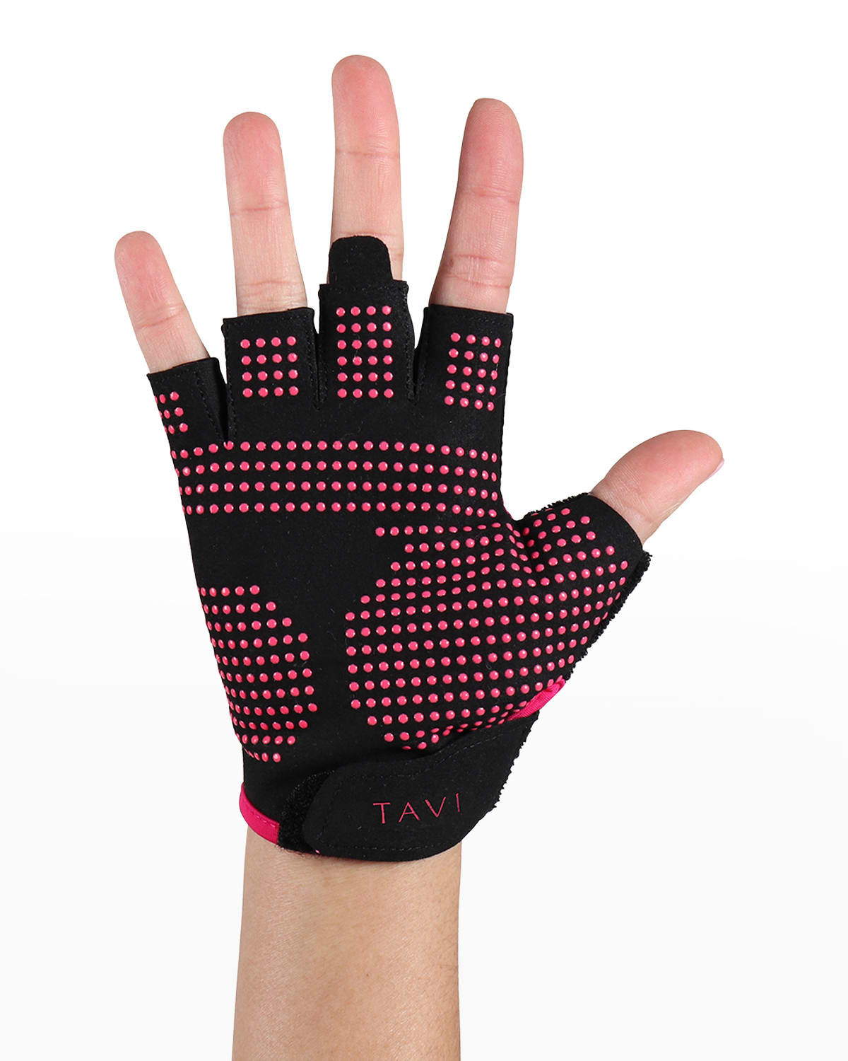 Tavi Noir Half-finger Grip Gloves In Pink