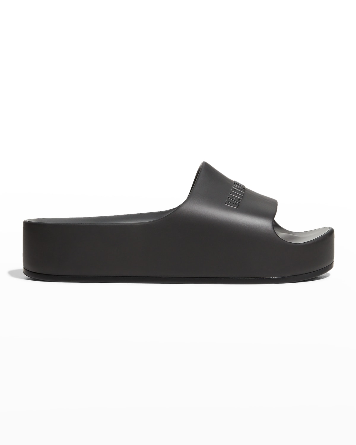 Balenciaga leather campaign logo slides outlet