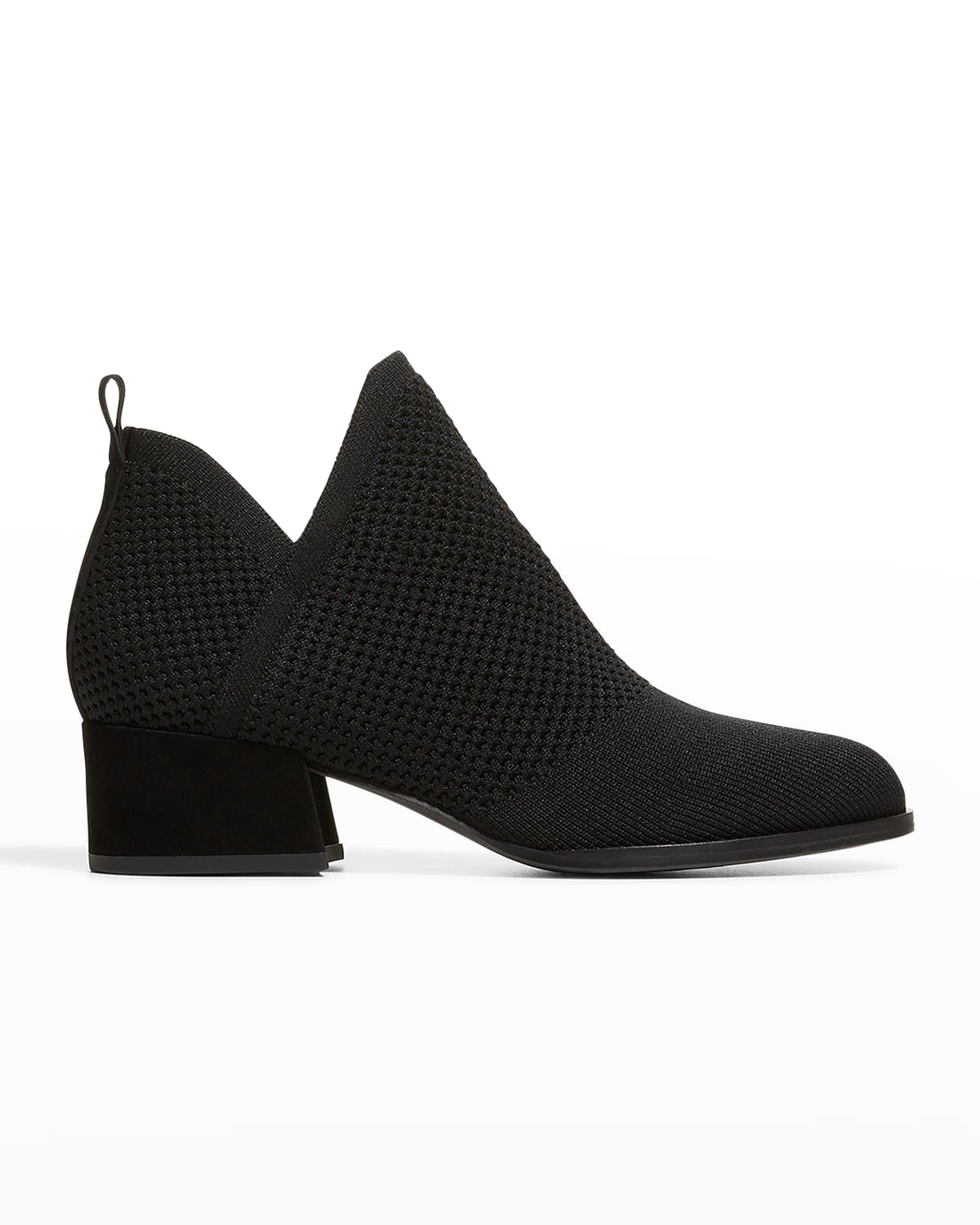 Clever Knit Slip-On Ankle Booties