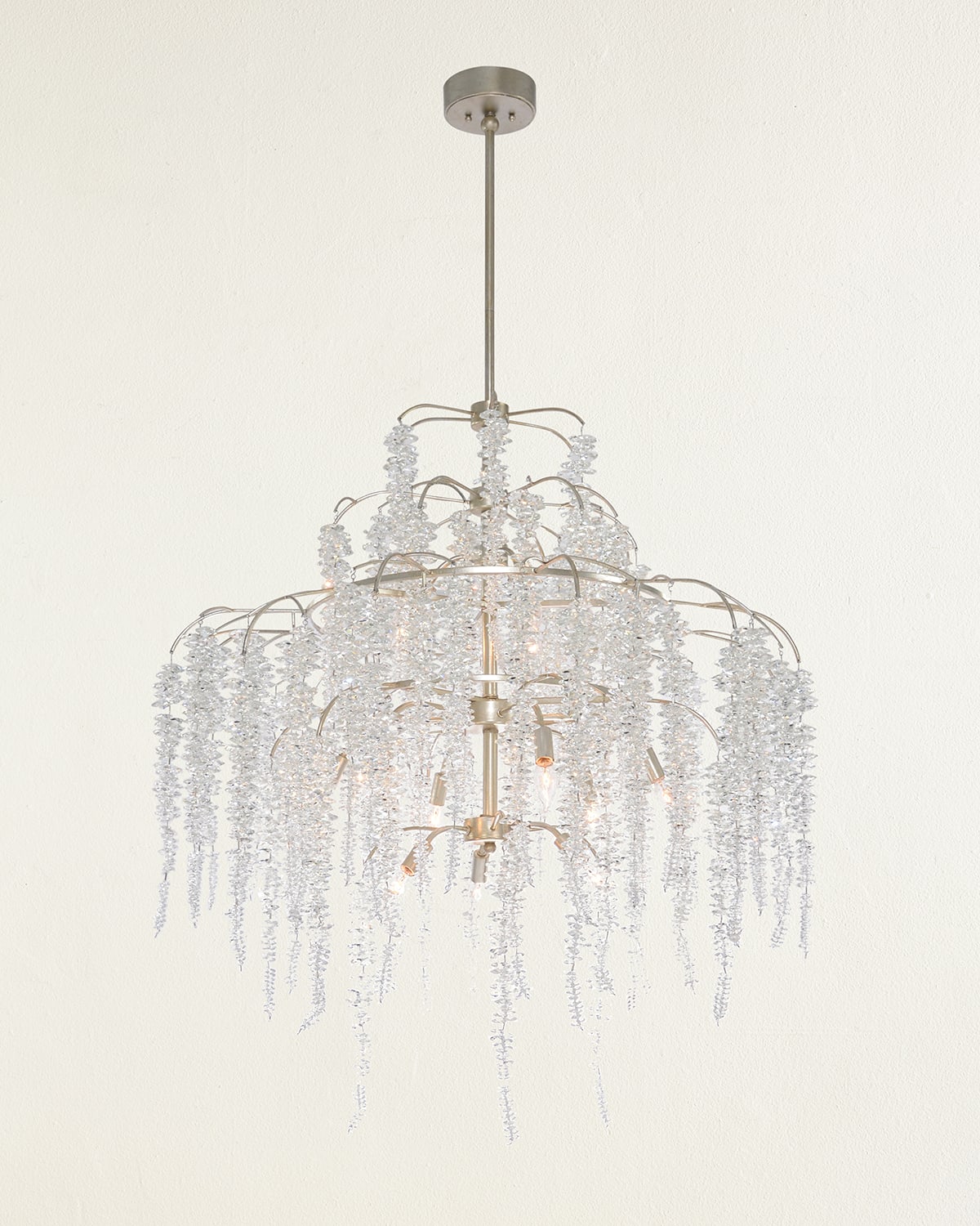 John-richard Collection Cascading Crystal 12-light Chandelier In Gold