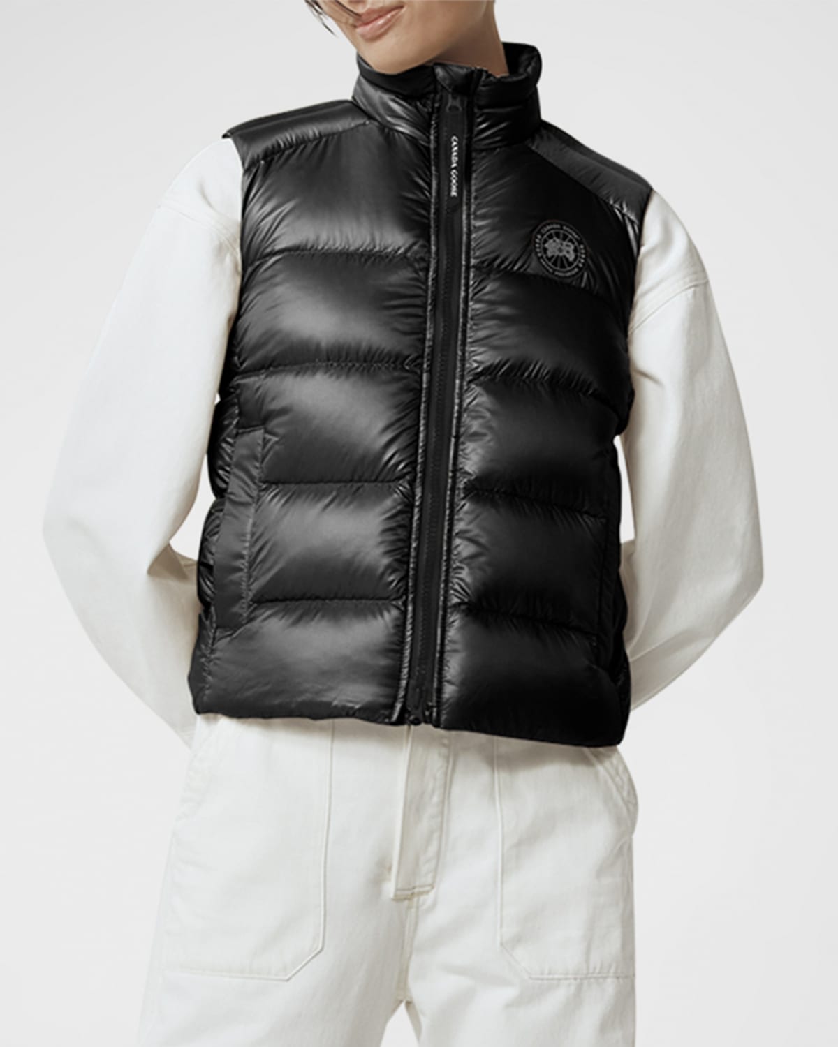 Shop Canada Goose Cypress Puffer Vest In Black