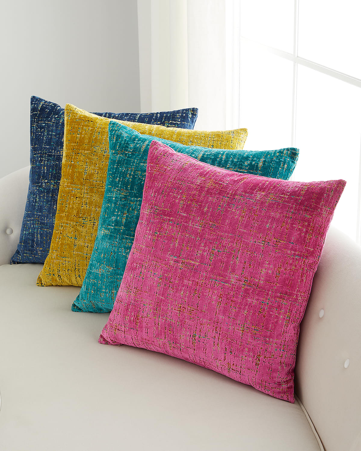 D.V. KAP Home Iridescence Band Baltic Pillow 24 Sq. Smart Closet
