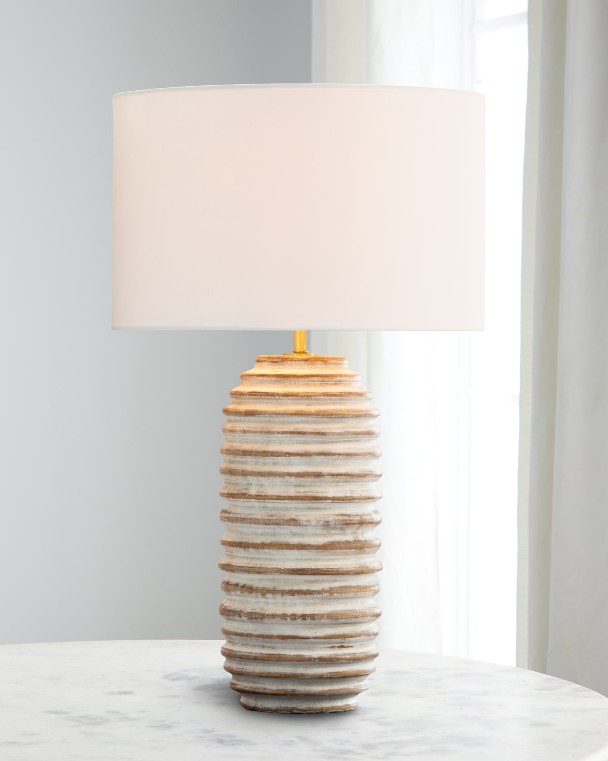 Shop Coastal Living By Regina Andrew Carmel Wood Table Lamp In Whitened Birch