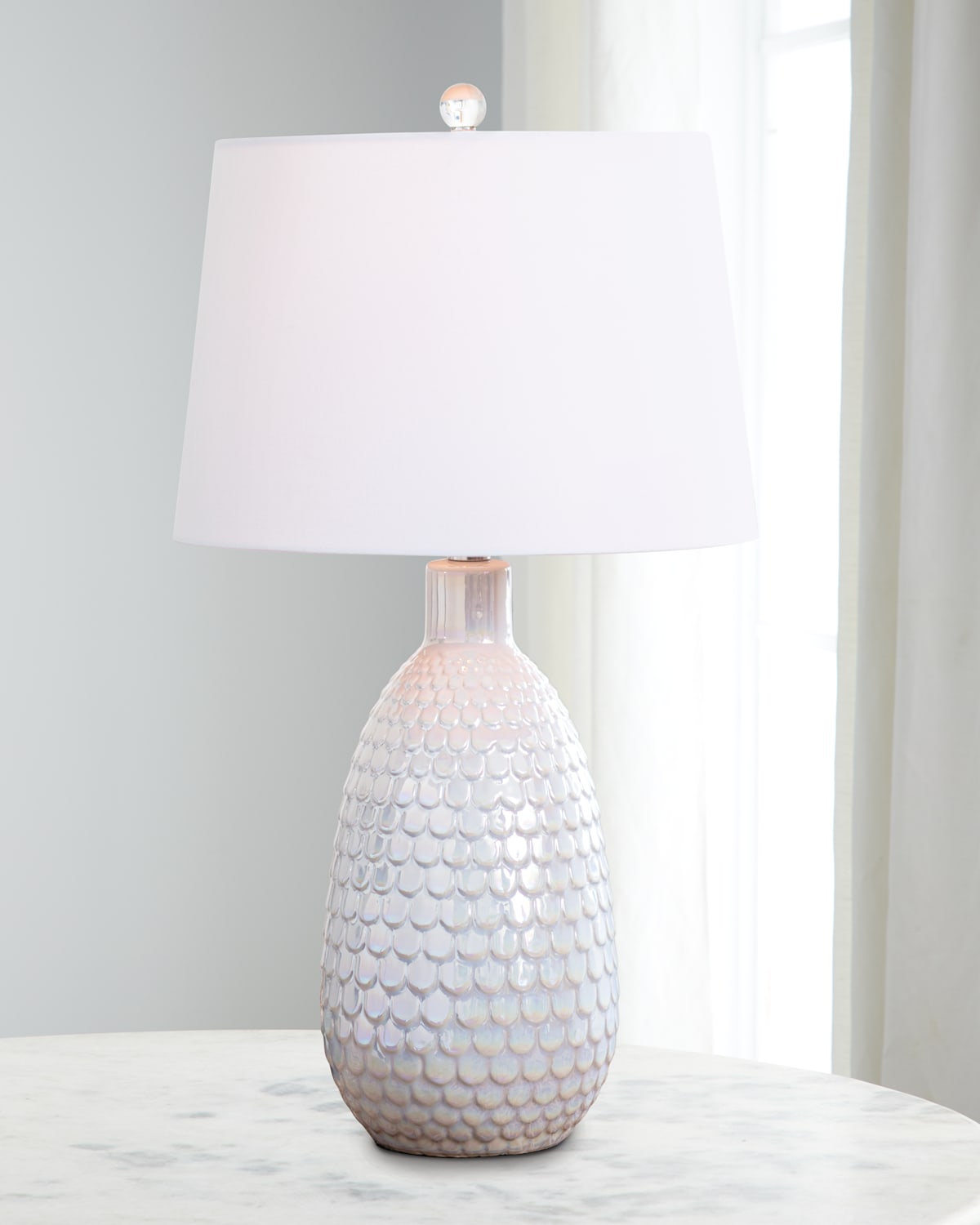 Shop Coastal Living By Regina Andrew Glimmer Ceramic Table Lamp In White