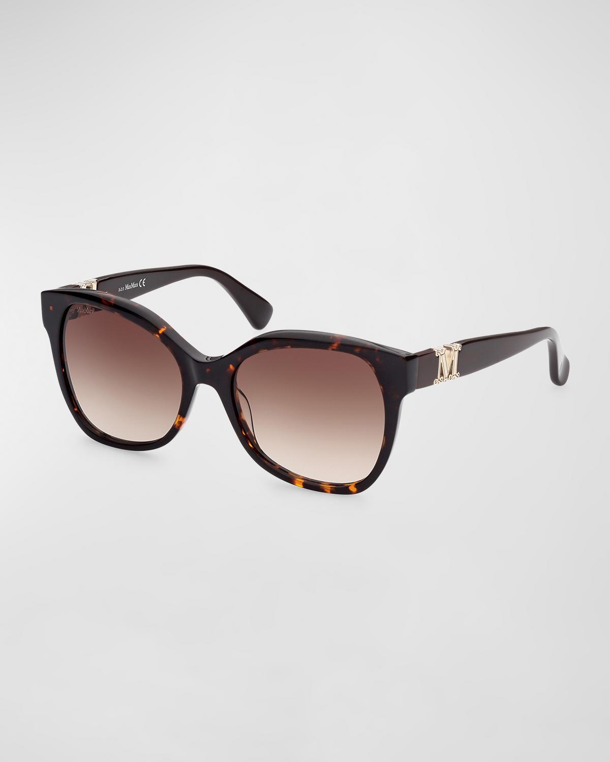 Max Mara Butterfly 56mm Gradient Cat Eye Sunglasses In Dhav  display picture 3