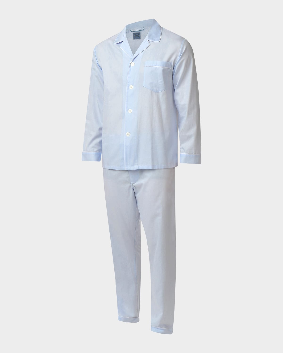 Majestic International Herringbone Stripe Silk Pajamas