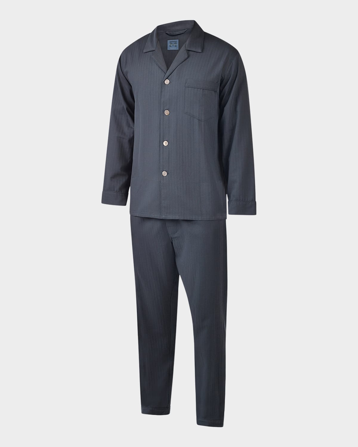Men's Piped Pajama Set