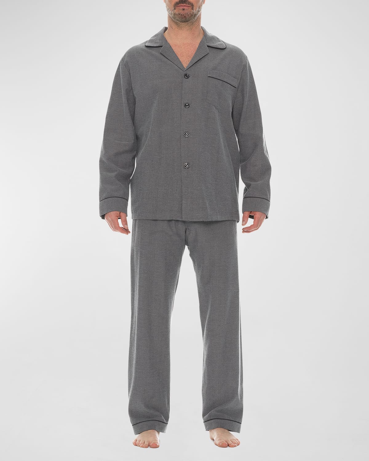 Majestic International Men's Citified Flannel Pajama Set