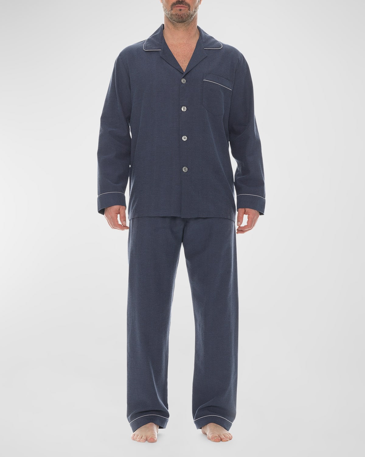 Majestic International Men's Citified Flannel Pajama Set