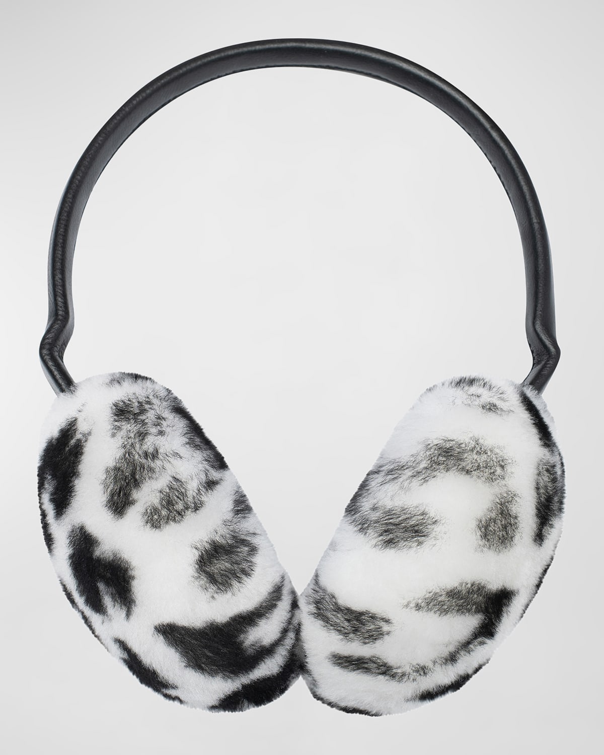 Gorski Lamb Shearling Earmuffs In Snow Lprd