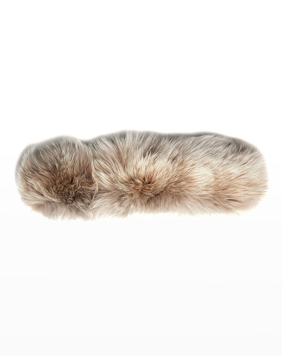 Gorski Fox Fur Headband In Golden Island